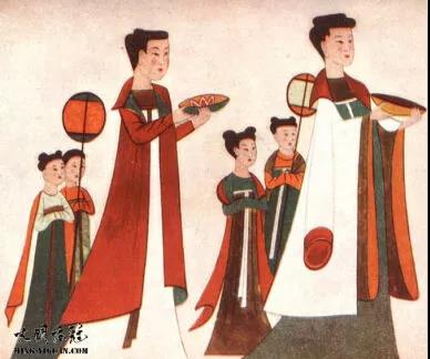 隋390窟供養人临摹图 图片来源:大明衣冠论坛